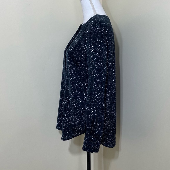 J.crew long Sleeves polka dot blouse size Small - Picture 2 of 7